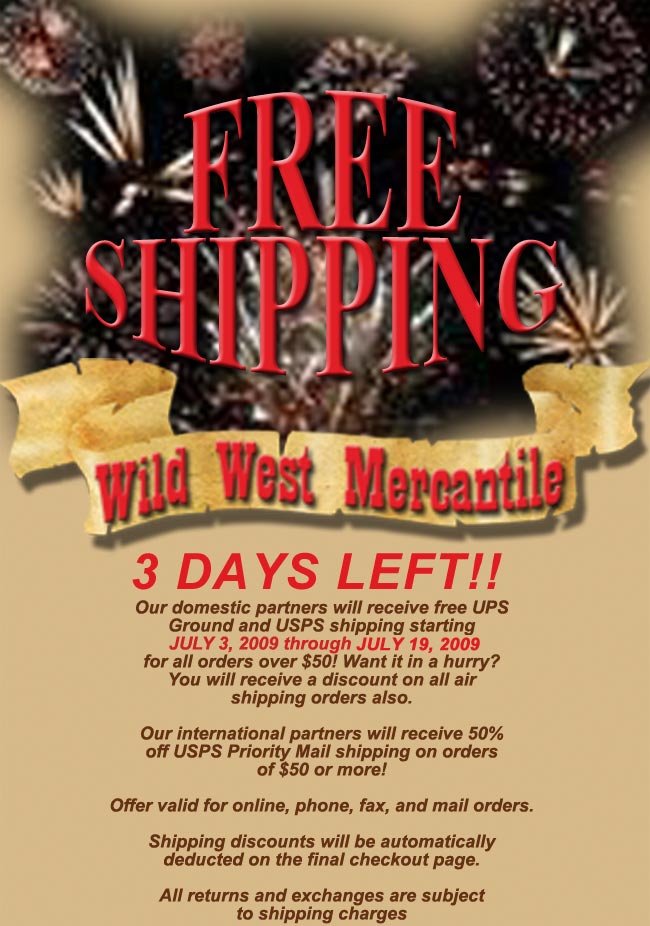 Wild West Mercantile Free Shipping