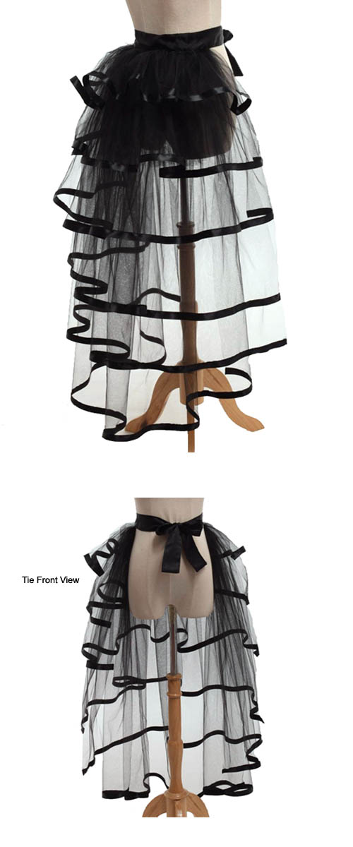 Victorian Tulle Bustle Skirt