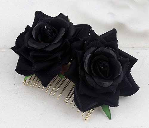 Red Rose Hair Comb