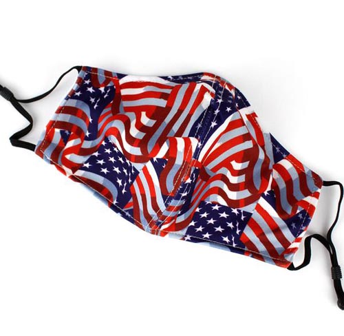 Two-Layer Fashion Face Mask  -  American Flag
