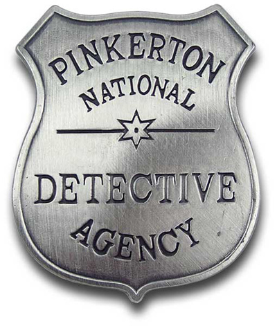 Pinkerton Detective Badge