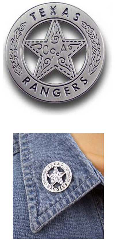 TX Ranger Badge Pin