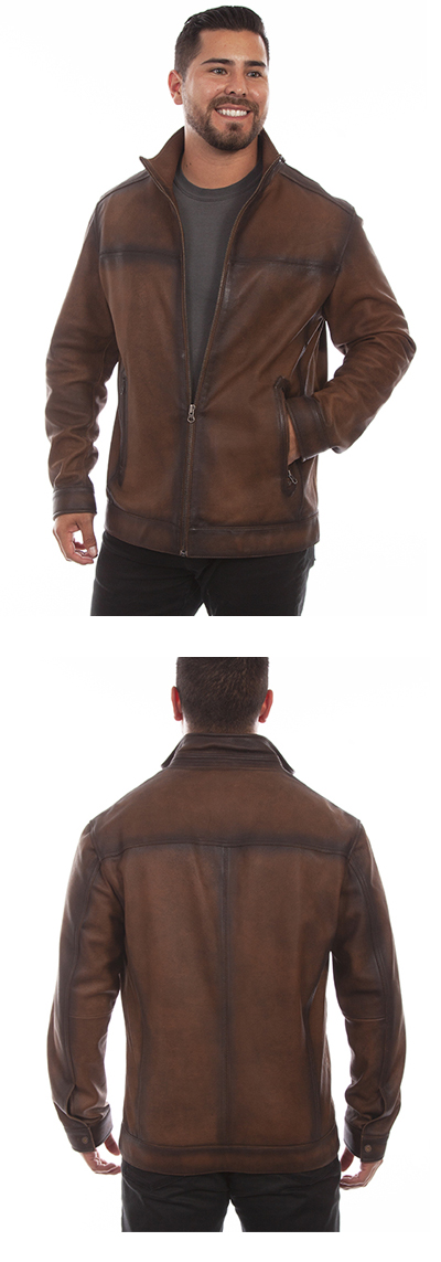 Burnished Leather Jacket