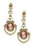 [1928 Jewelry� Cameo Earrings]