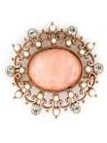 [1928 Jewelry� - Oval Cabachon Brooch]