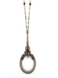 [1928 Jewelry� Magnifying Glass Pendant Necklace]