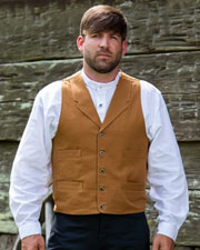 [Frontier Classics Old West Canvas Vest (3 Colors)]