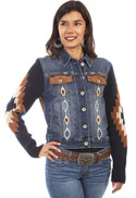 [Scully Honey Creek Embroidered Denim Jacket*]