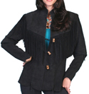 [Scully Ladies Leather Fringe Jacket]