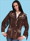 [Scully  Ladies Fringe & Embroidered Jacket]