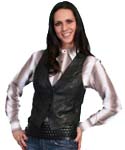 [Scully  Ladies Leather Vest]