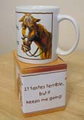 [Leanin' Tree Stoneware Mug - Taste Terrible]