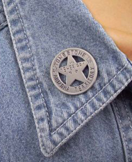 [ Tombstone Sheriff Badge Pin]