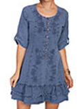 [Scully Cantina Collection Cantina Francisca Peasant Dress]
