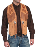 [Scully Handlaced Bead Trim Vest]