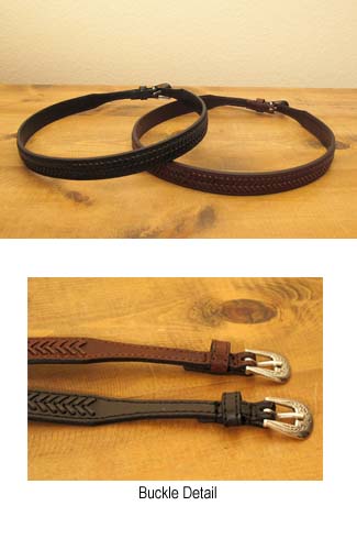 Leather Buckle Hat Band