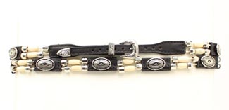 Leather & Bead Hat Band