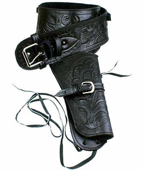 Tooled Leather Fast Draw Holster 