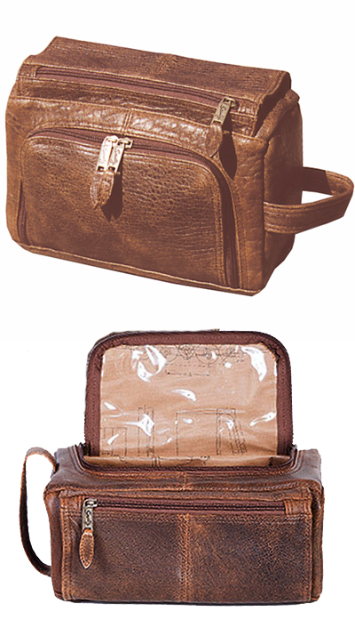 Leather Shave Bag