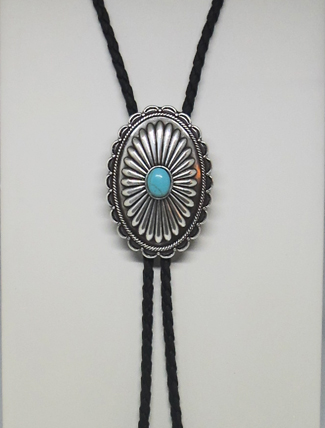 Oval Concho Bolo Tie