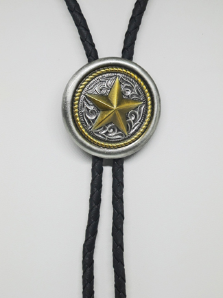 Gold Star Bolo Tie