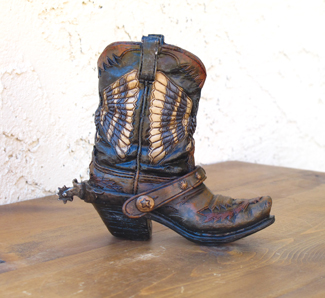 Boot Pencil Cup - Blue