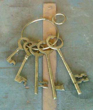 Old West Jailer Keys