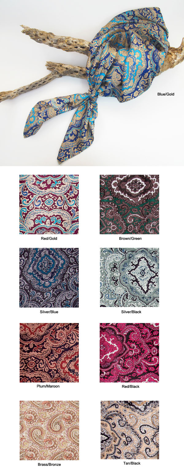 Paisley Silk Jacquard Wild Rags