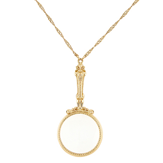 Magnifying Glass Pendant Necklace