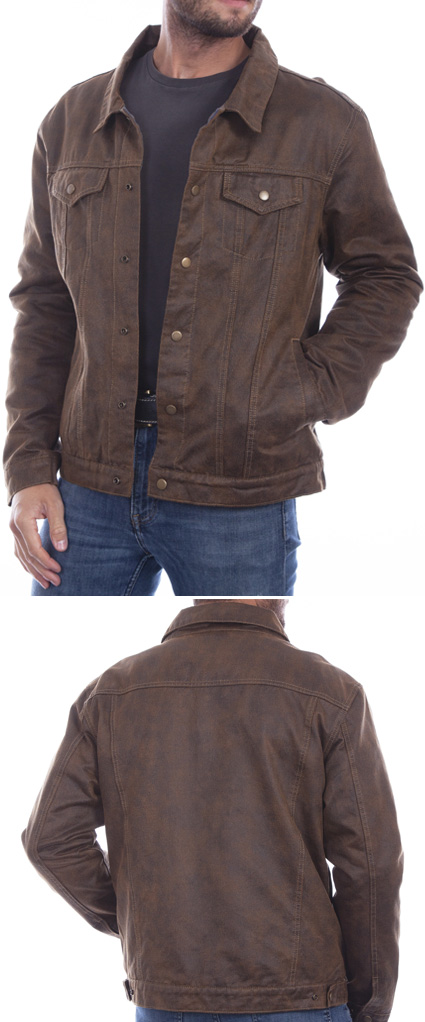 Faux Jean Jacket