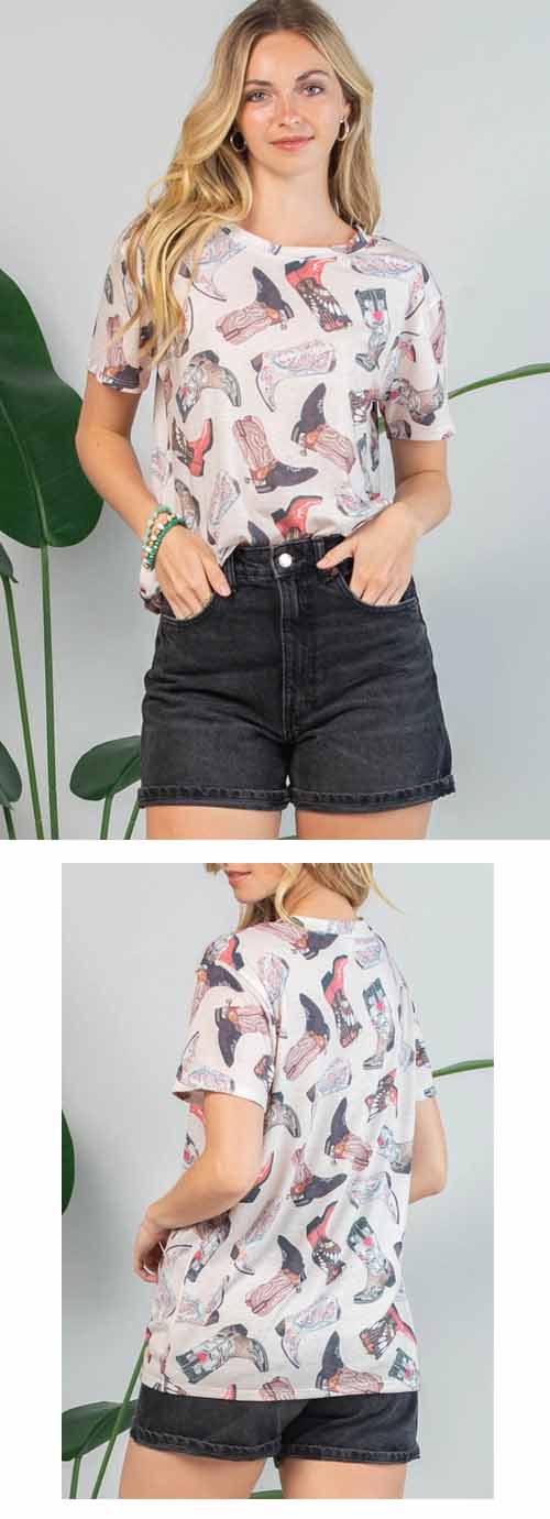 Western Boot Tee