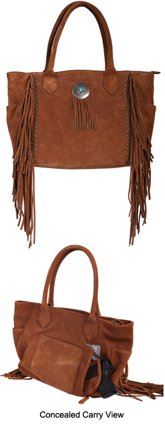 Leather Fringe Handbag