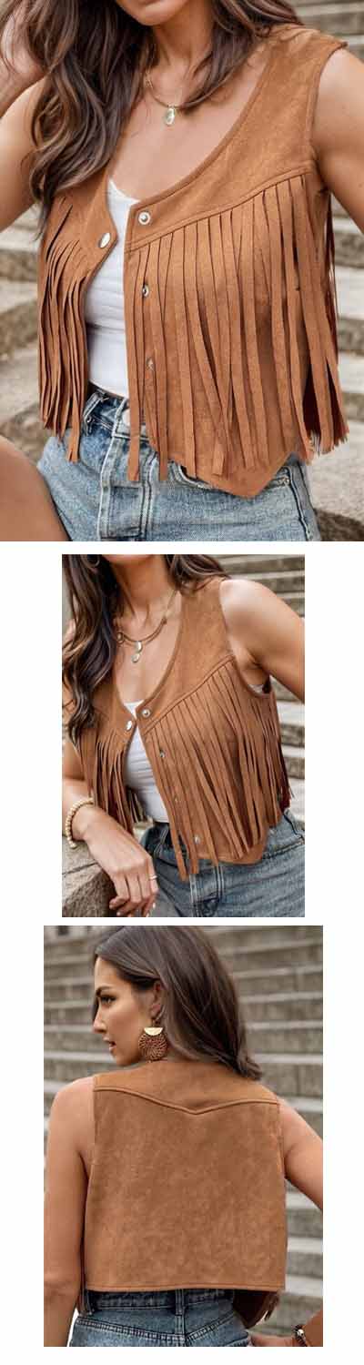 Fringe Snap Vest
