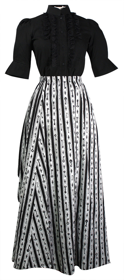 Key Stripe Skirt