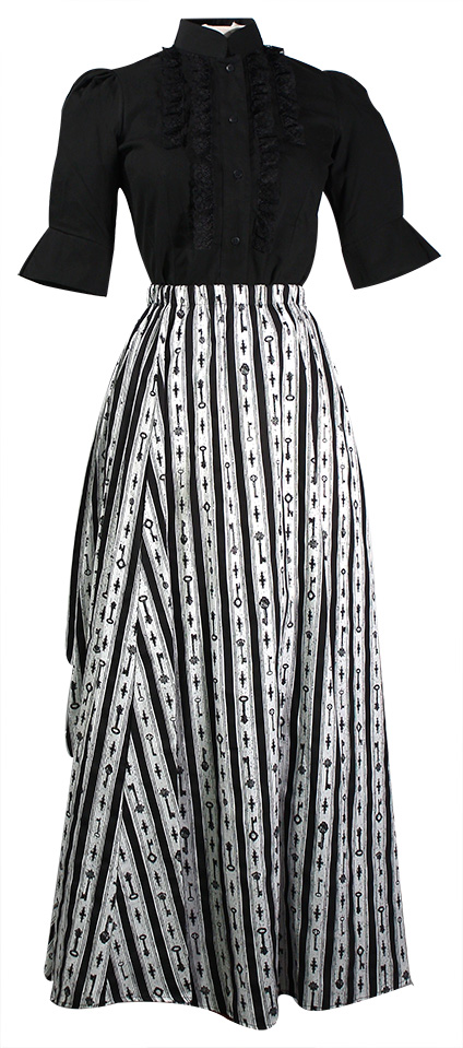 Key Stripe Skirt