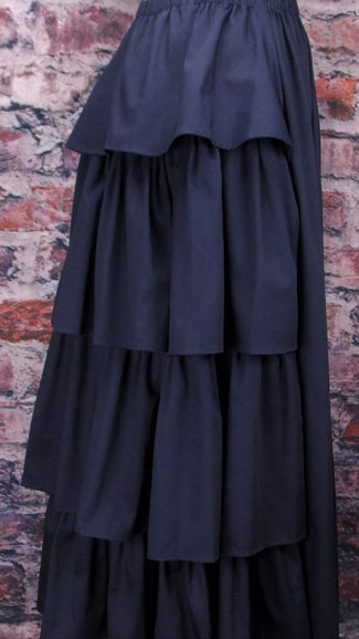 Cotton Bustle Skirt