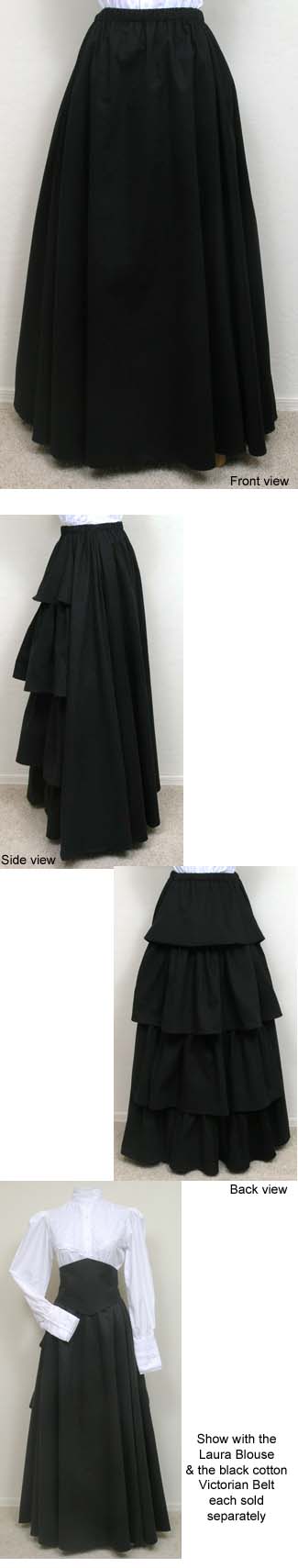Cotton Bustle Skirt