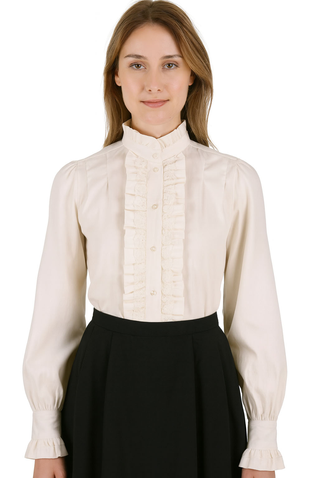 Ruffle Front Blouses