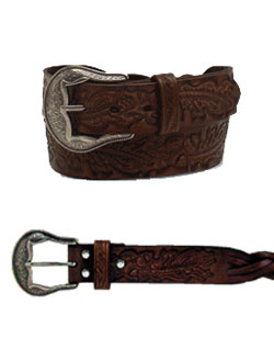 Ladies Braided Leather Belt