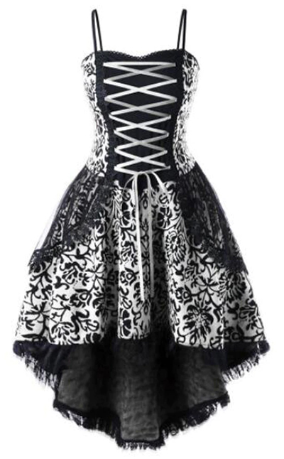 Lace Up Corset Dress