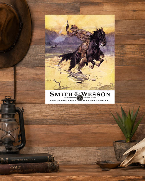 Smith & Wesson Hostiles Tin Sign