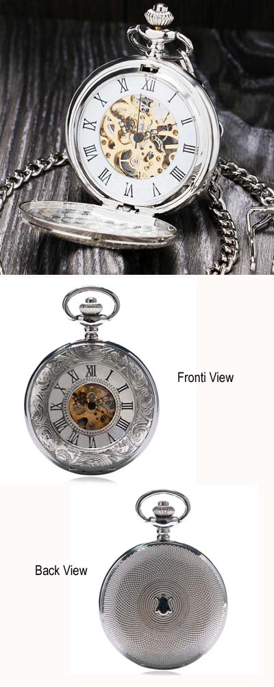 Double Open Pocket Watch