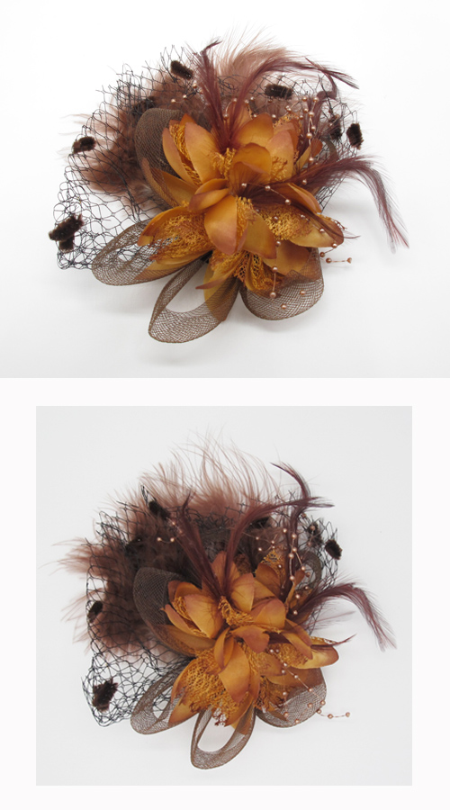 Feather/Flower Hair Clip