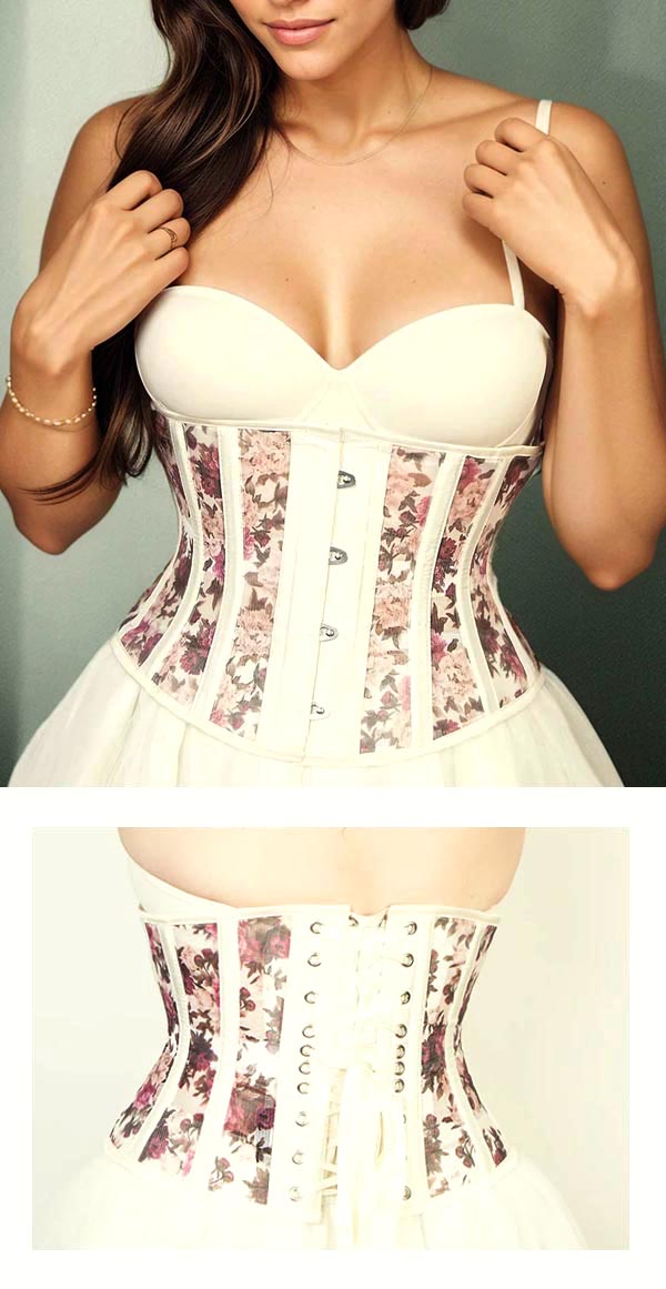 Victorian Floral Mesh Corset