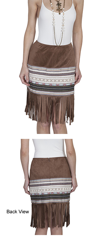 Ladies Short Fringe Skirt