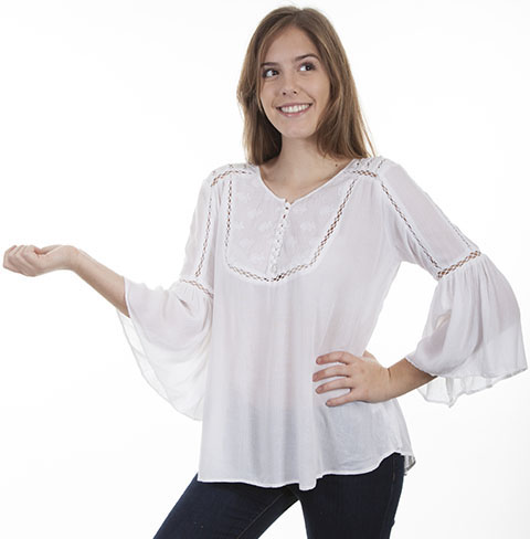 Hi/Lo Lace Crochet Blouse*