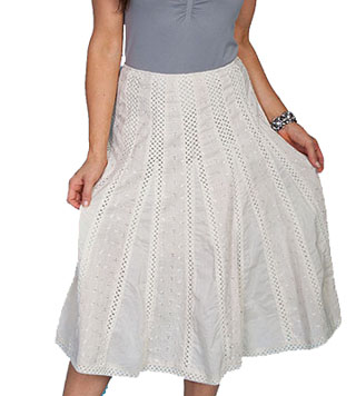 Ladies Eyelet Skirt