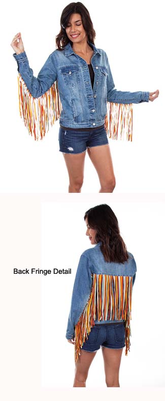 Fringe Denim Jacket