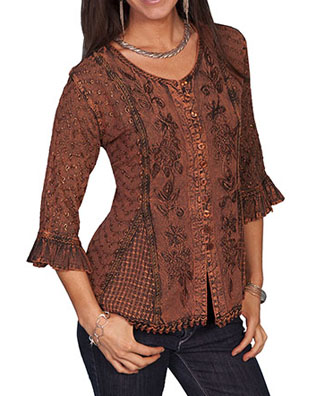 Ladies 3/4 Sleeve Blouse