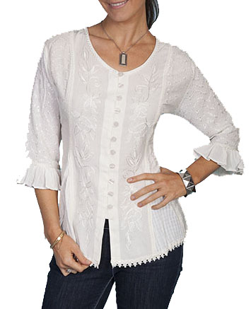 Ladies 3/4 Sleeve Blouse